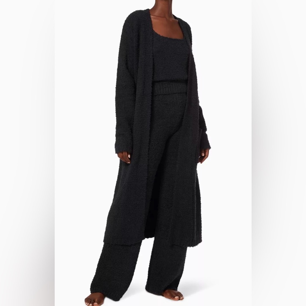SKIMS Cozy Knit Boucle Fuzzy Teddy Wear Wide Leg Stretch Lounge Pants Large/XL - Picture 2 of 8
